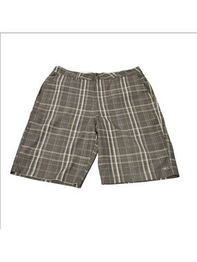 O'Neill Men's Brown Striped Shorts, Size 34